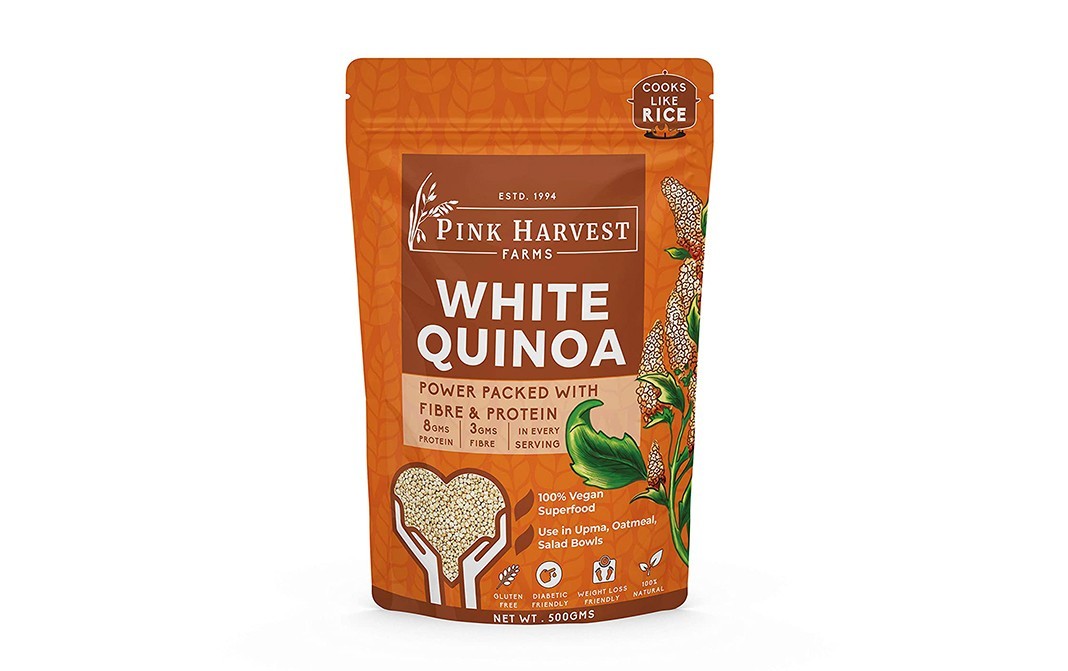 Pink Harvest Farms White Quinoa    Pack  500 grams